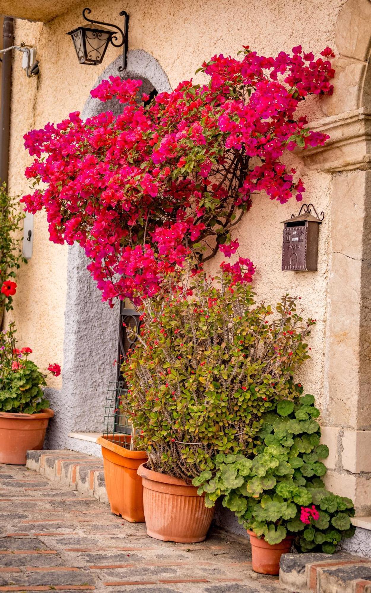 Ferienwohnung Casa Dei Fiori Con La Vista A Taormina Schiso Exterior foto